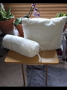 Charisma Lace Pillow and Bolster Set
